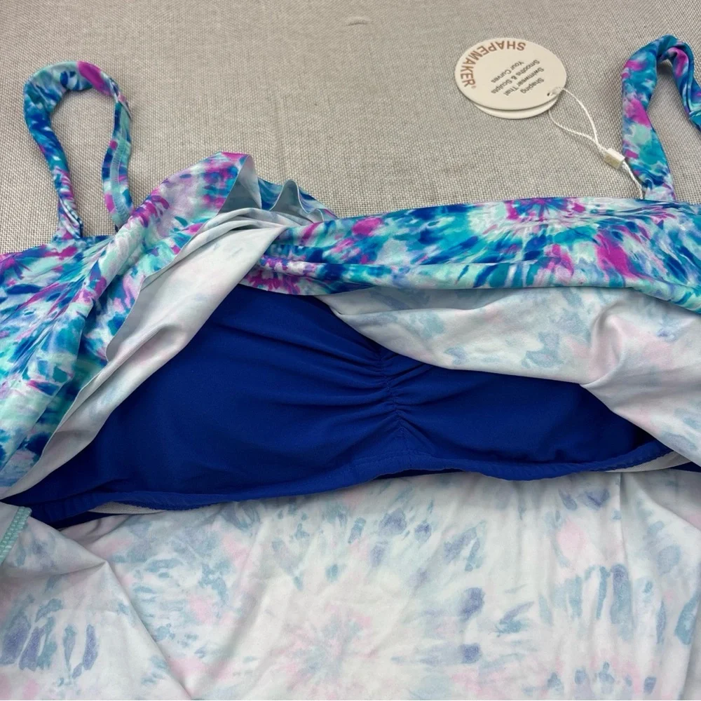 Coco Reef Women's Contours Clarity Draped Tankini Top Size 14/38D